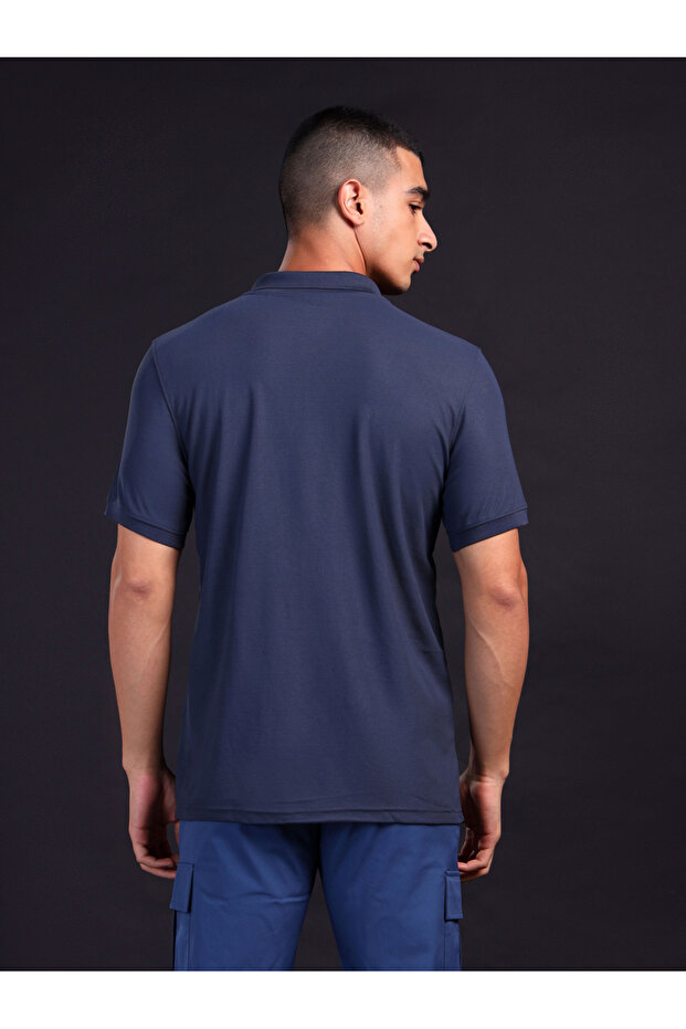 قميص بولو رجالي سادة بقصّة Slim Fit - 4