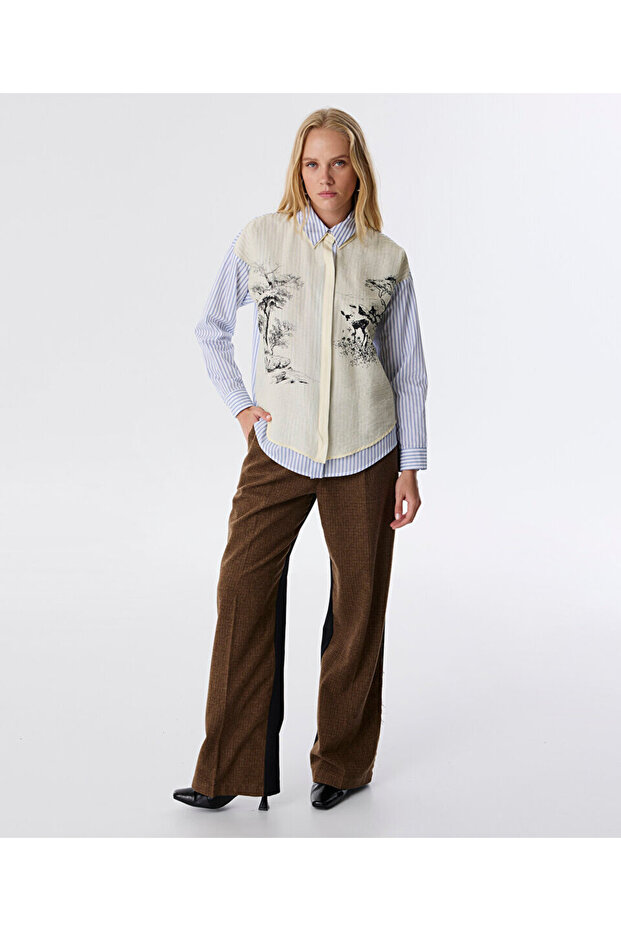 ÇİFT PARÇA GÖRÜNÜMLÜ GÖMLEK - 2