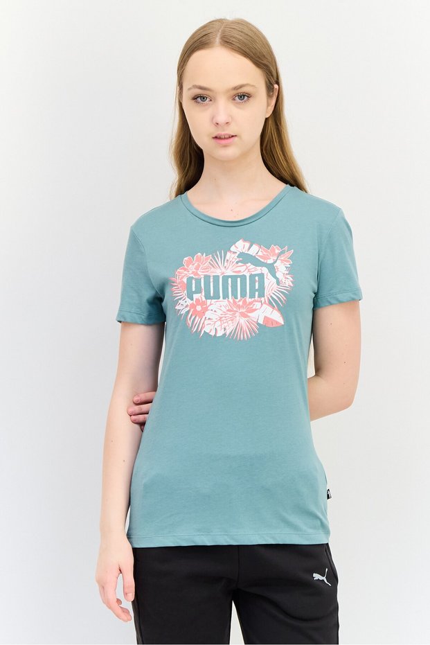 Women Sportswear Fit Short Sleeve Outdoor Top, Sage Green