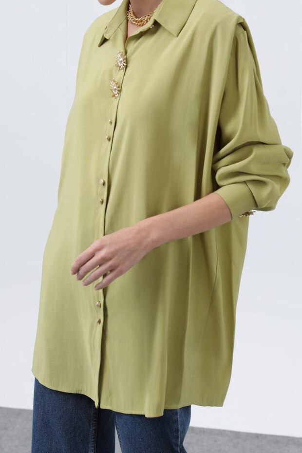 Gold Düğmeli Tunik - 2
