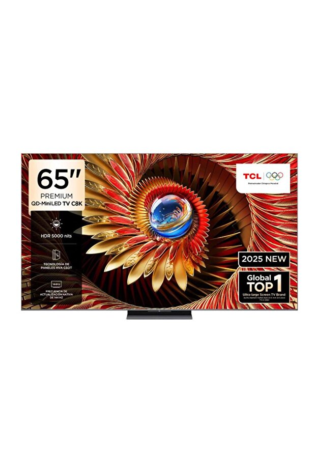 65C8K 65inc 164 cm QD Miniled 4K UHD Google TV,Uydu Alıcılı - 1