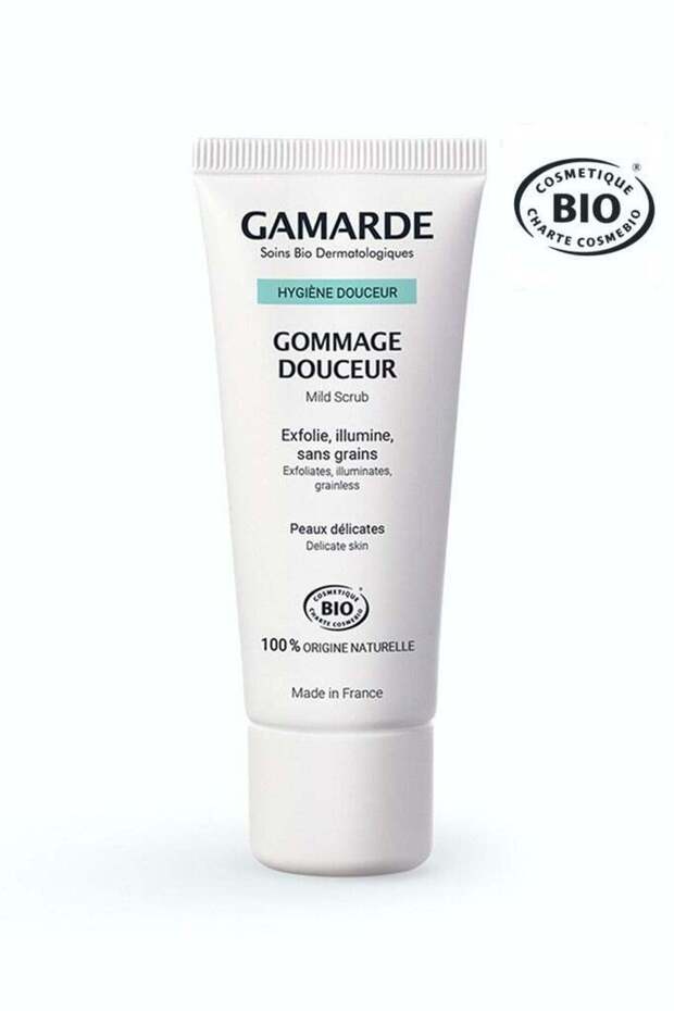 Gentle Scrub 40ml – Certified Organic Grain-Free Face Exfoliator with Plant Cellulose, Arg