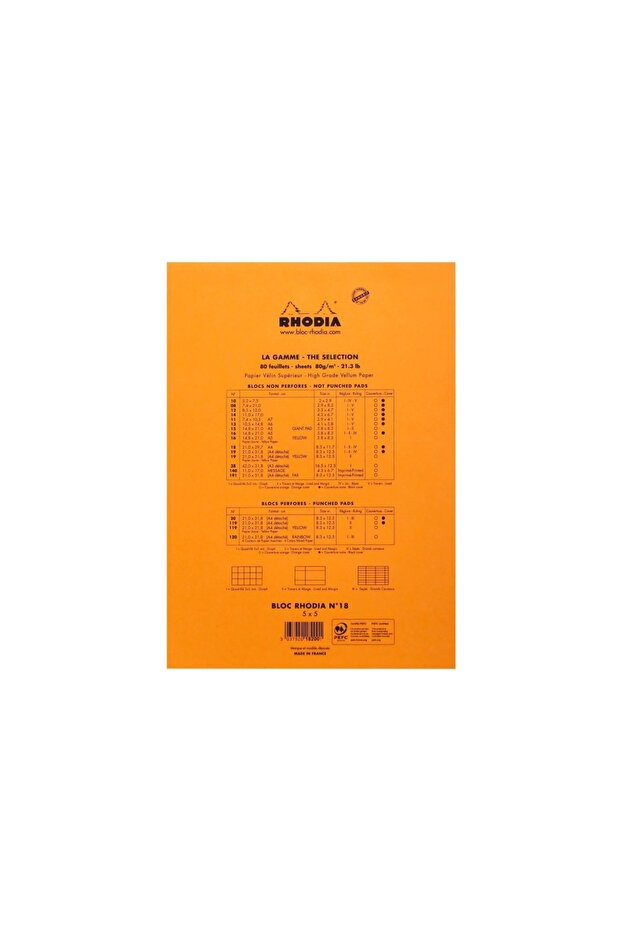 Blocnotes A4, capsat, 80 file, N°18, Basic, orange - 3