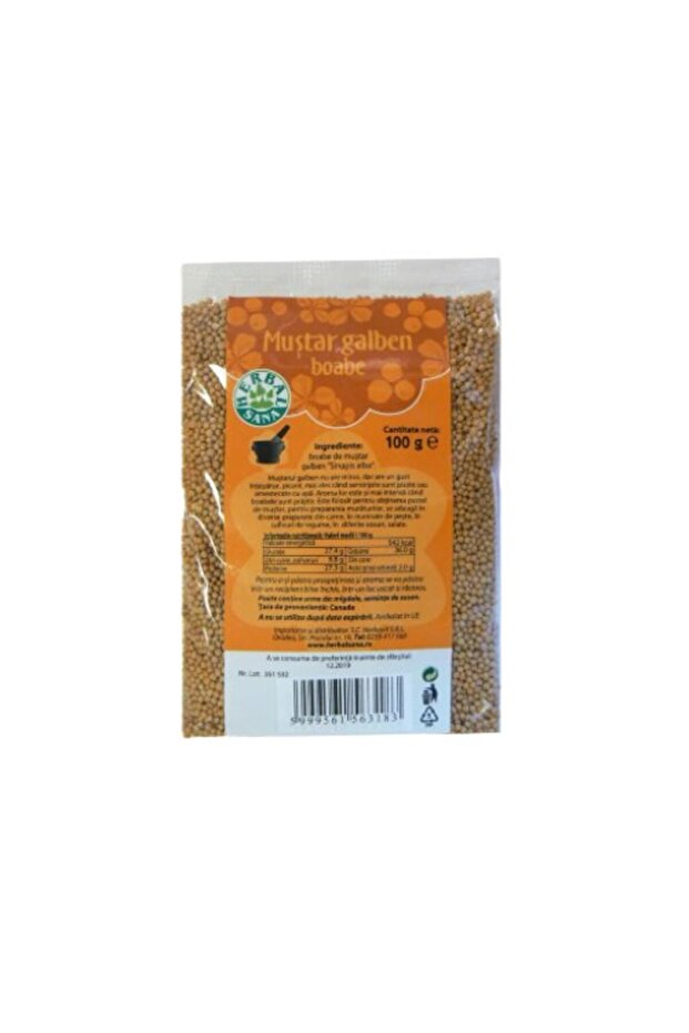 Semințe de muștar galben 100g, - 1