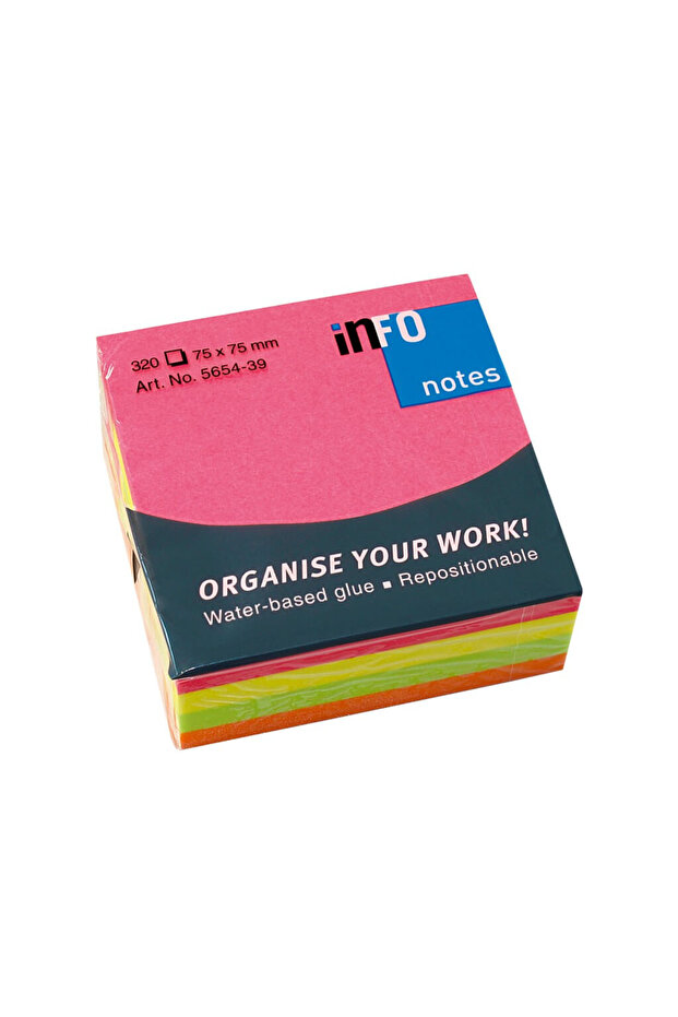 Cube Sticky Notes Brilliant 75 x 75 mm - 1