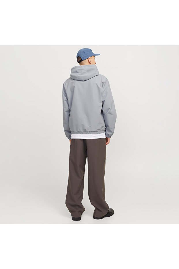 Jack&Jones Legacy Light Hood Erkek Gri Kapüşonlu Ceket - 5