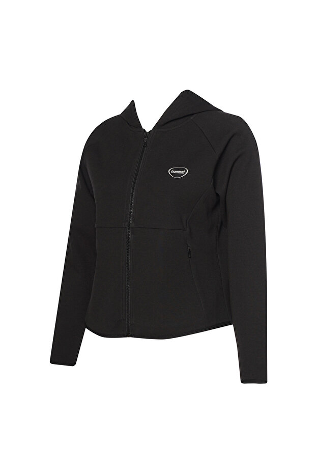 Tech Kadın Siyah Kapüşonlu Ceket - 1