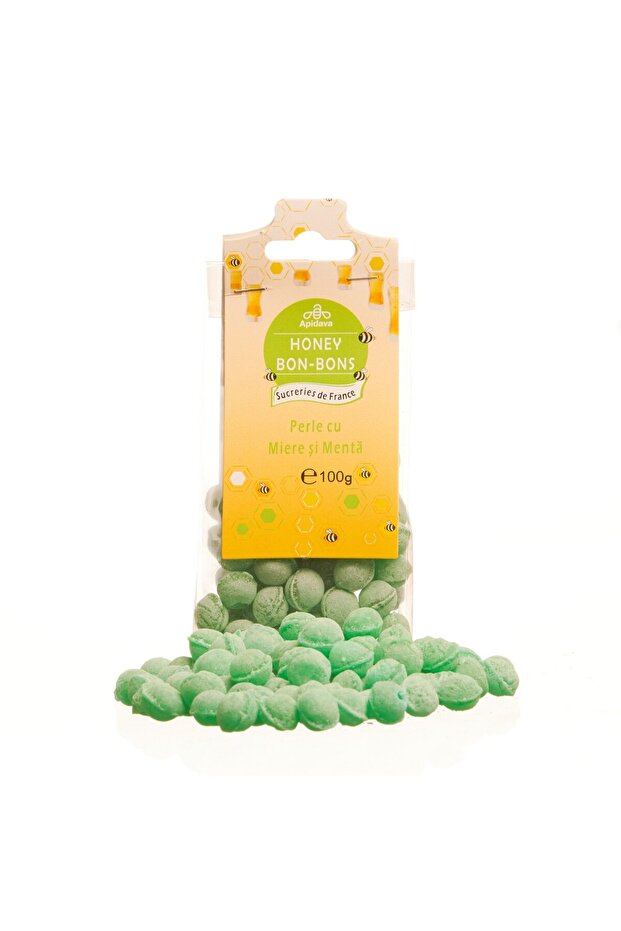 Honey and Mint Drops, Apidava, 100g - 2