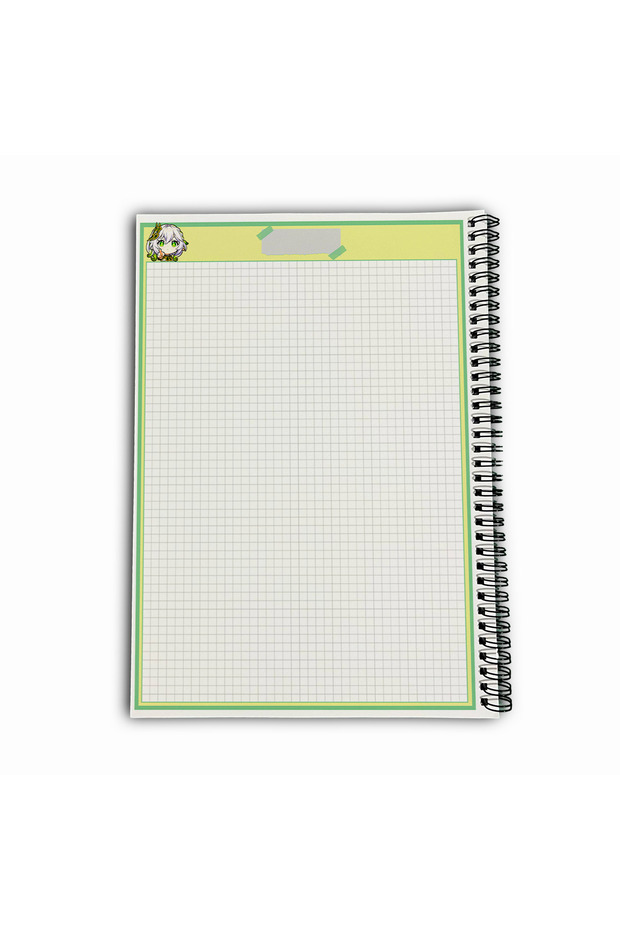 Genshin Impact Nahida Checkered A4 School Notebook 72 Sheets Model 1 - 6