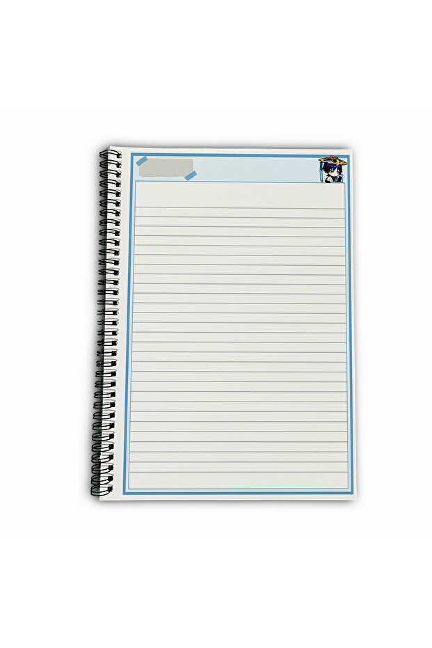 Genshin Impact Avare Wanderer Striped A4 School Notebook 72 Sheets Model 1 - 5