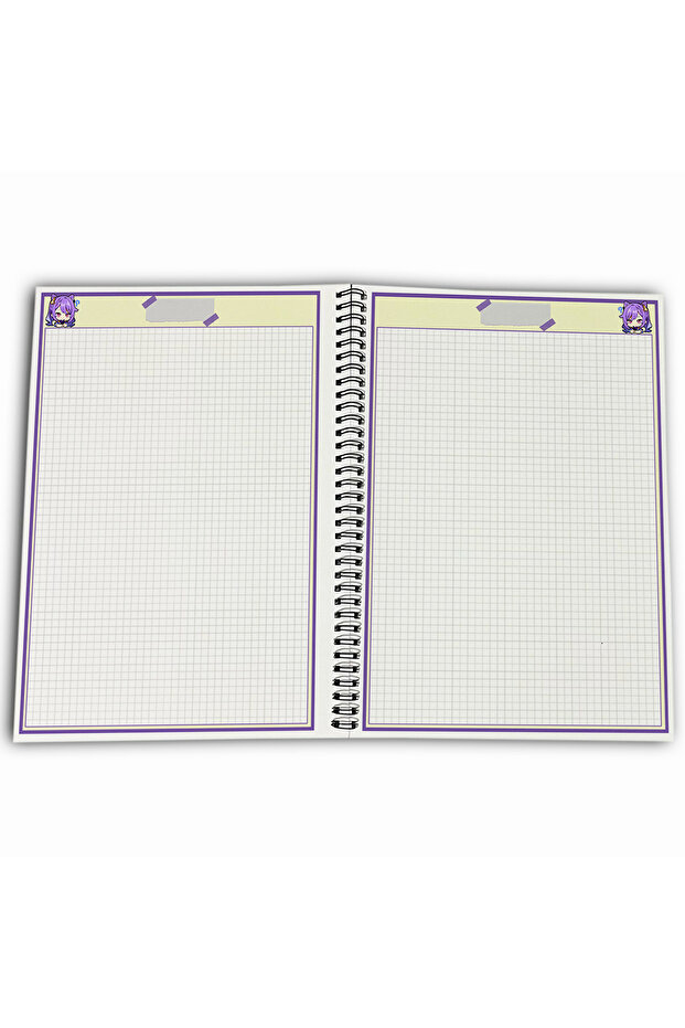 Genshin Impact Keqing Checkered A4 School Notebook 72 Sheets Model 3 - 4
