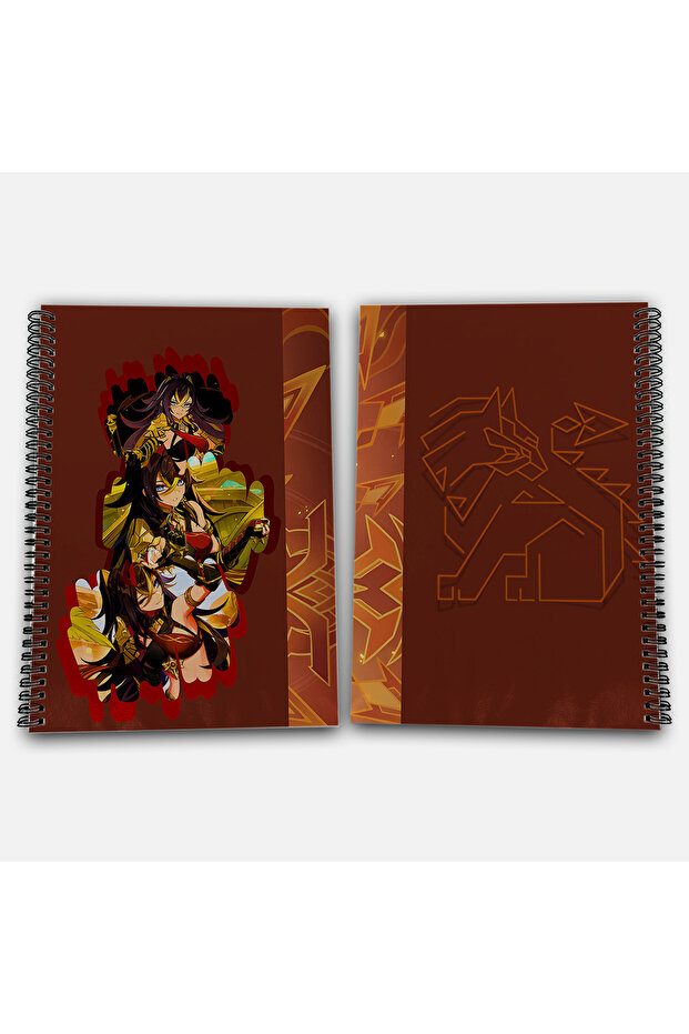 Genshin Impact Dehya Unlined A4 School Notebook 72 Sheets Model 2 - 1