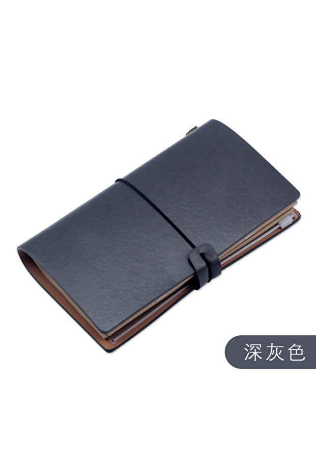 T 72 pages/book, A6 Notebook Simple Ins Travel Handbook Loose-leaf Diary Retro Notepad Tn Handbook S - 1