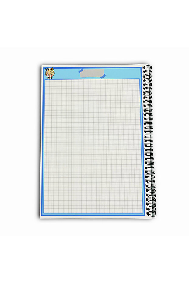 Genshin Impact Dahlia Checkered A4 School Notebook 72 Sheets Model 3 - 6