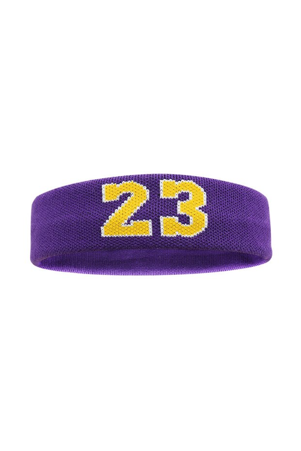 Nr23--Puprle Loogdeel 1PCS Sports Headband High Elastic Antiperspirant Sweatband Basketball Tennis A