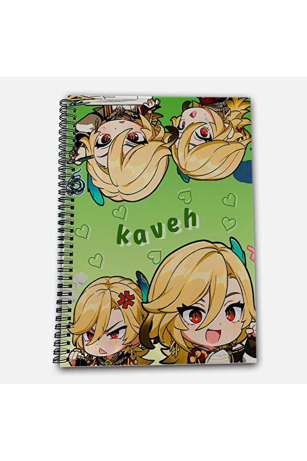 Genshin Impact Kaveh Unlined A4 School Notebook 72 Sheets Model 1 - 2