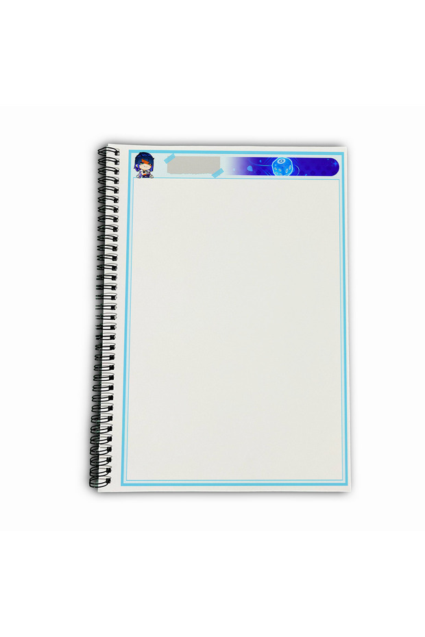 Genshin Impact Yelan Unlined A4 School Notebook 72 Sheets Model 1 - 5