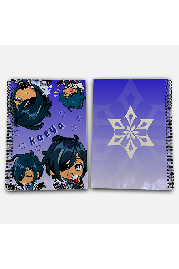 Genshin Impact Kaeya Unlined A4 School Notebook 72 Sheets Model 1 - 1