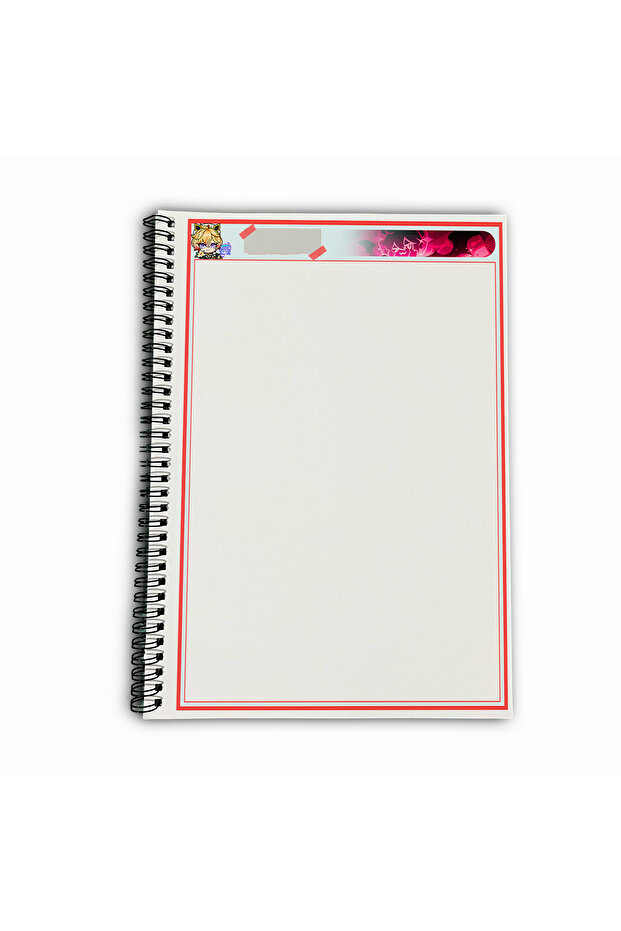 Genshin Impact Dahlia Unlined A4 School Notebook 72 Sheets Model 2 - 5