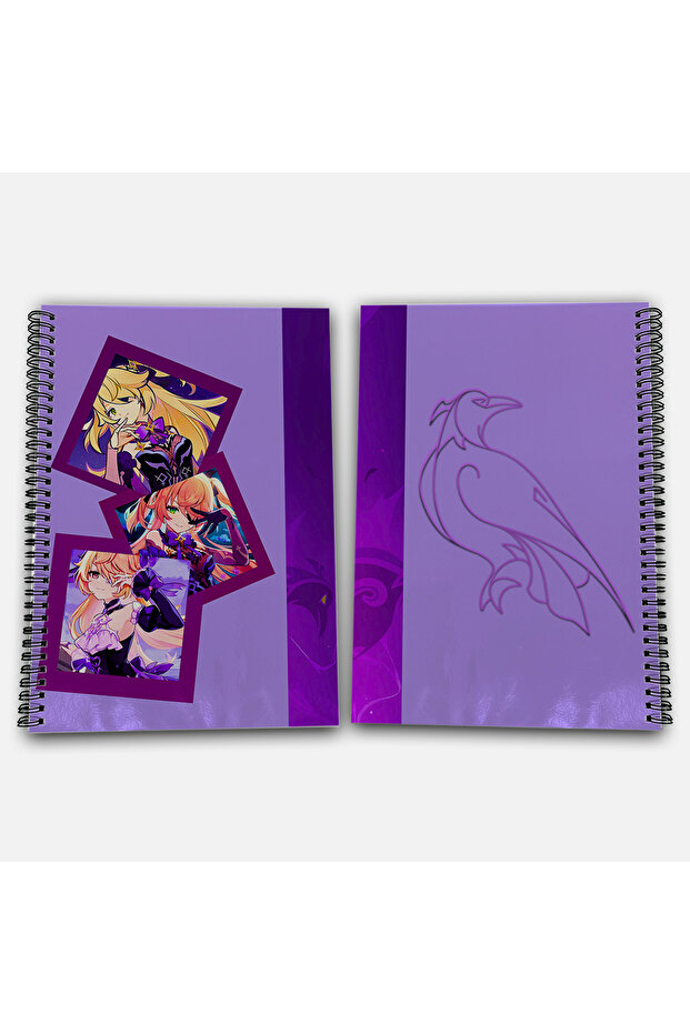 Genshin Impact Fischl Unlined A4 School Notebook 72 Sheets Model 2 - 1