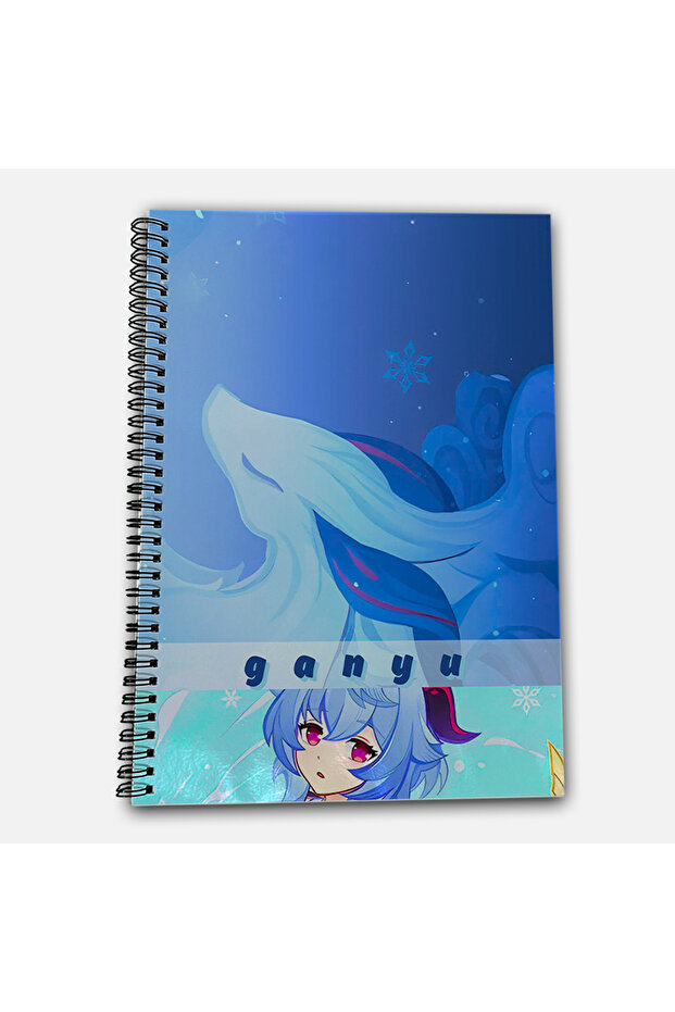 Genshin Impact Ganyu Checkered A4 School Notebook 72 Sheets Model 3 - 2