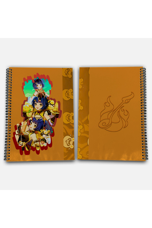 Genshin Impact Xiangling Unlined A4 School Notebook 72 Sheets Model 2 - 1