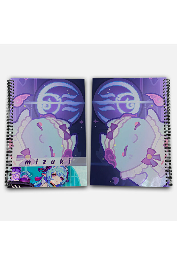Genshin Impact Mizuki Checkered A4 School Notebook 72 Sheets Model 3 - 1