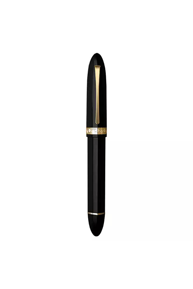 F black golden clip Moonman V60 Triangular Piston Resin Fountain Pen EF/F Nib Ink Writing Pen School