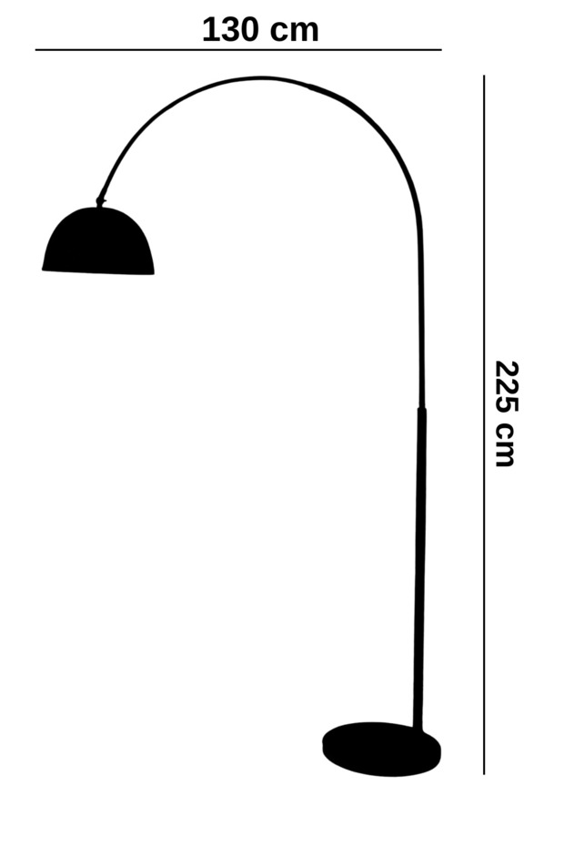 Admiral Bakır Lambader Modern Metal Deve Boynu Mafsallı Minimal ve Şık Tasarım Yerden Aydınlatma - 8