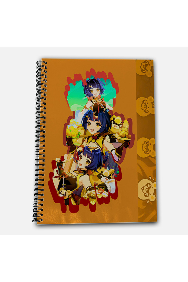 Genshin Impact Xiangling Unlined A4 School Notebook 72 Sheets Model 2 - 2