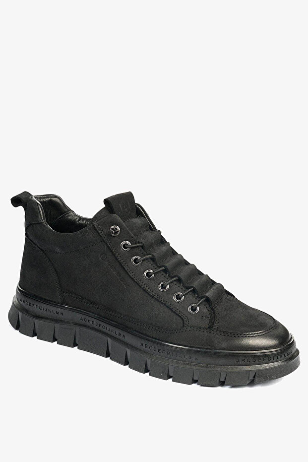 Alfy Siyah Nubuk Erkek Bot & Bootie 24867-M - 3