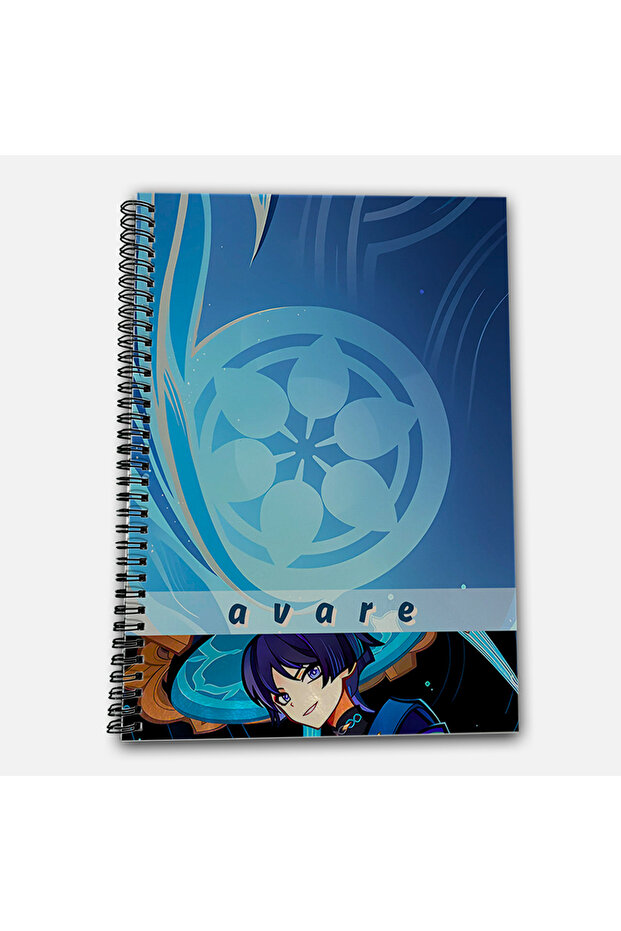 Genshin Impact Avare Wanderer Unlined A4 School Notebook 72 Sheets Model 3 - 2