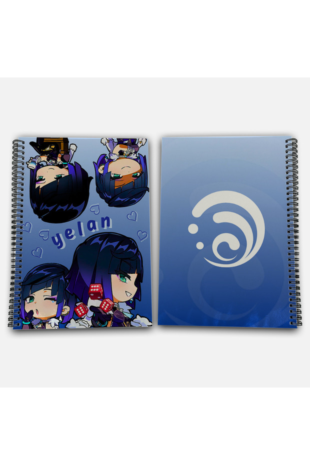 Genshin Impact Yelan Unlined A4 School Notebook 72 Sheets Model 1 - 1