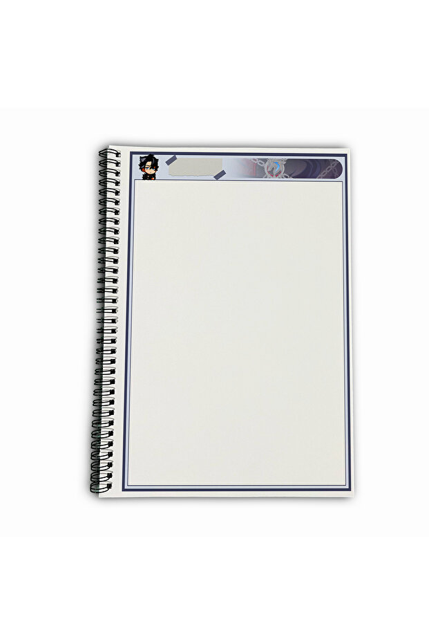 Genshin Impact Wriothesley Unlined A4 School Notebook 72 Sheets Model 2 - 5