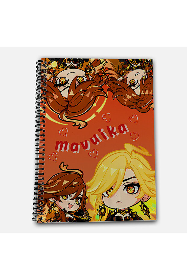 Genshin Impact Mavuika Unlined A4 School Notebook 72 Sheets Model 1 - 2