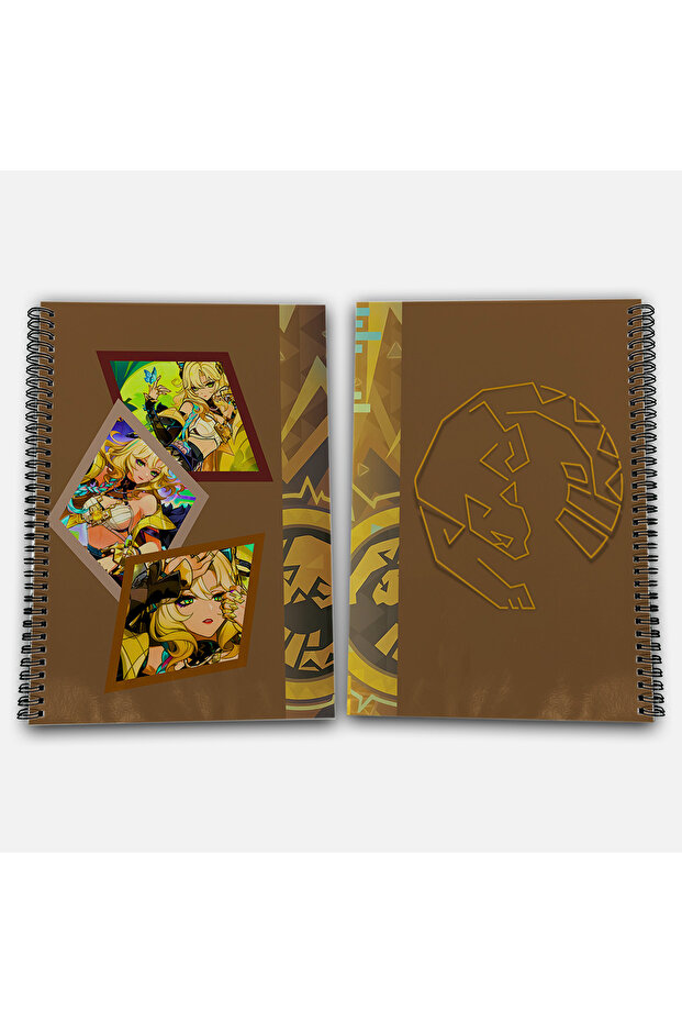 Genshin Impact Xilonen Checkered A4 School Notebook 72 Sheets Model 2 - 1