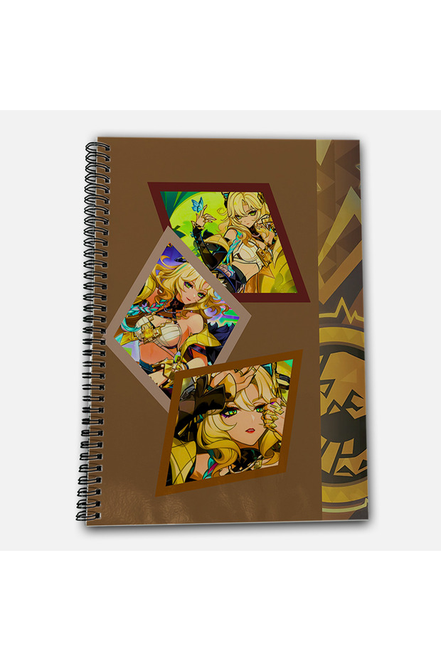Genshin Impact Xilonen Checkered A4 School Notebook 72 Sheets Model 2 - 2