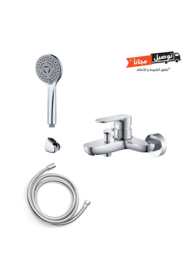خلاط حمام مع دش يدوي - رايز