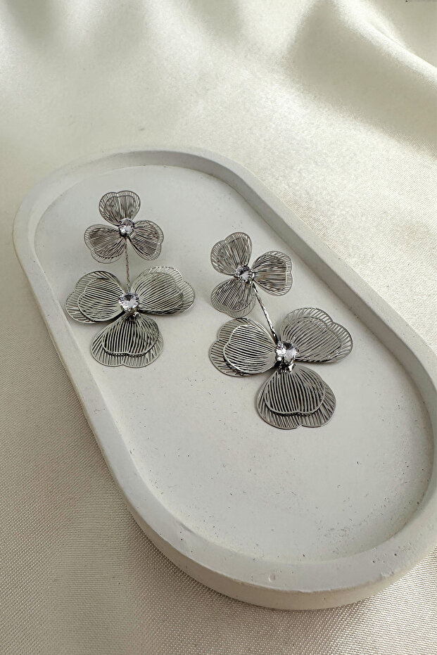 أقراط مرصعة بحجر واحد من Tel Nokta (6 سم) - 3