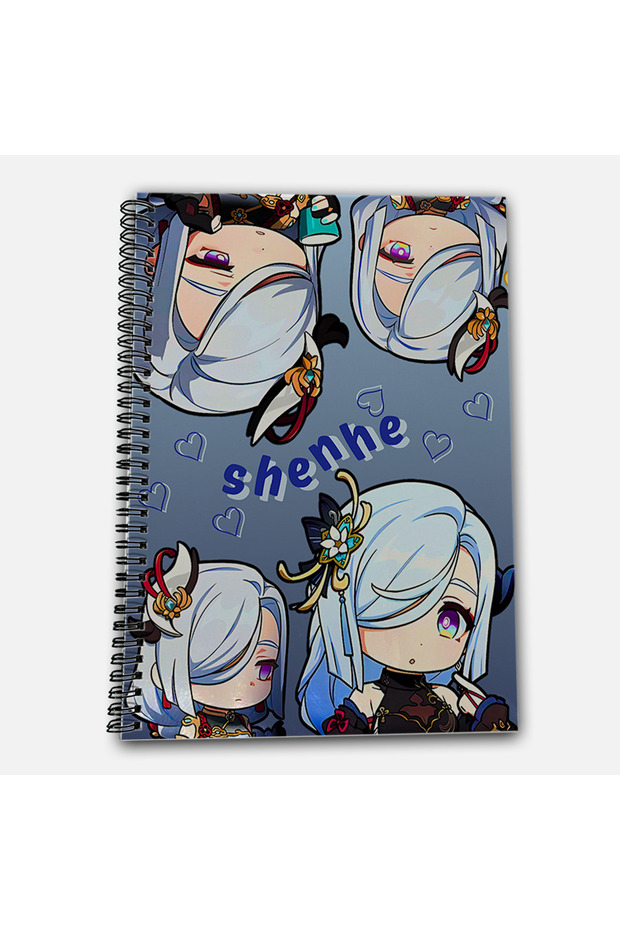 Genshin Impact Shenhe Striped A4 School Notebook 72 Sheets Model 1 - 2