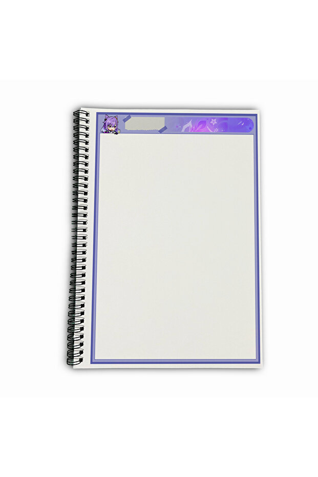 Genshin Impact Keqing Unlined A4 School Notebook 72 Sheets Model 1 - 5