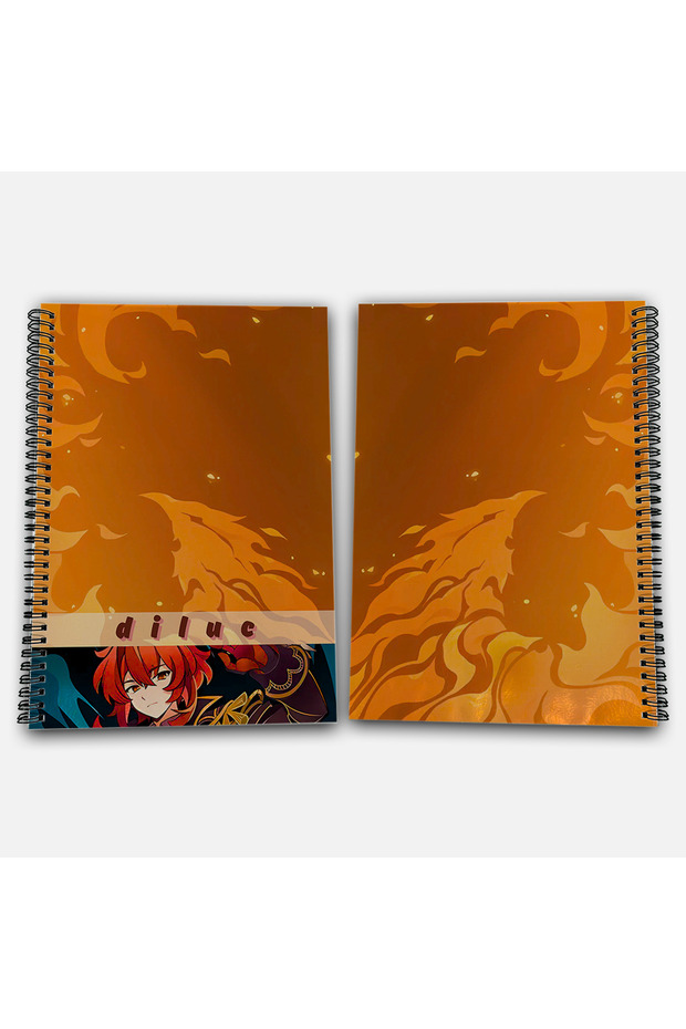 Genshin Impact Diluc Unlined A4 School Notebook 72 Sheets Model 3 - 1
