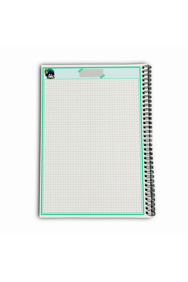 Genshin Impact Venti Checkered A4 School Notebook 72 Sheets Model 3 - 6