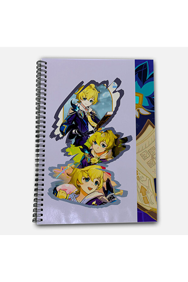 Genshin Impact Mika Unlined A4 School Notebook 72 Sheets Model 2 - 2