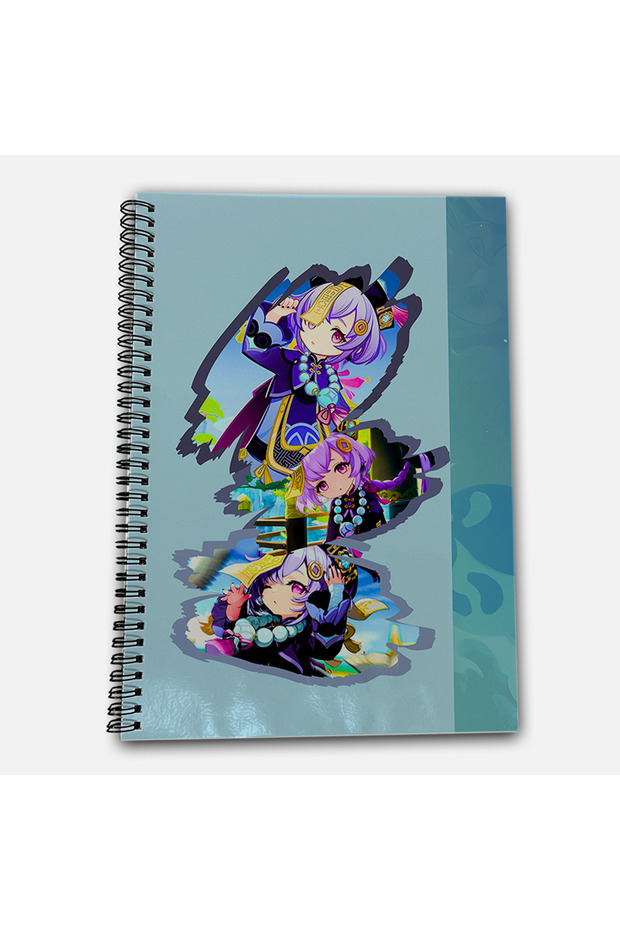 Genshin Impact Qiqi Unlined A4 School Notebook 72 Sheets Model 2 - 2