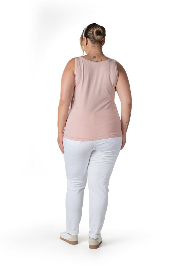 Large Size Zero Sleeve Basic Undershirt 1097164 - 7