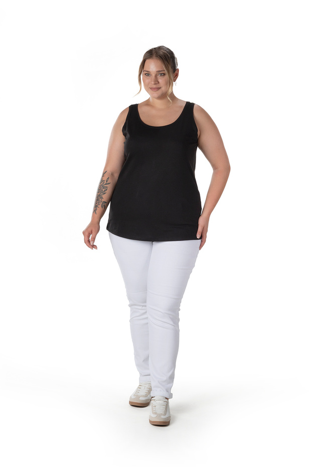 Large Size Zero Sleeve Basic Undershirt 1097164 - 4