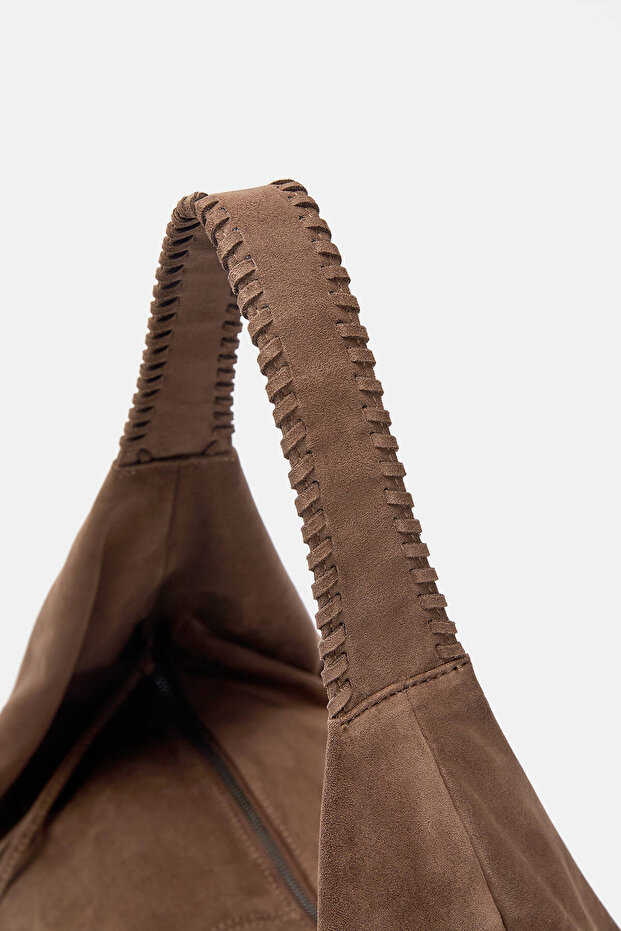 Maxi dikişli shopper çanta - 3