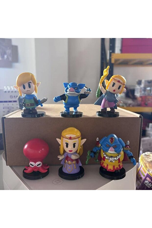 no box 01 High Quality 6pcs/set Zelda Link Princess Octorok Blue Bokoblin Action Figure Toys