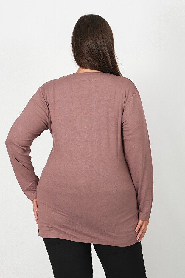 سترة منقوشة بأزرار من الجلد المرسيريزد - 4